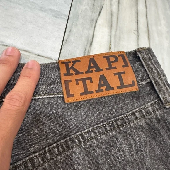 Kapital Bone Denim Shorts